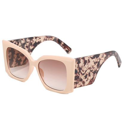 Square Oversized Butterfly Chunky Shades Sunglasses