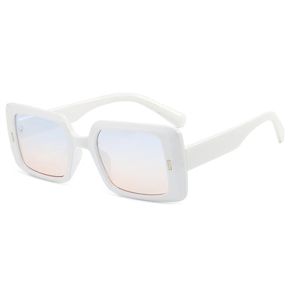 Oversize Rectangle Men Women Sunglasses