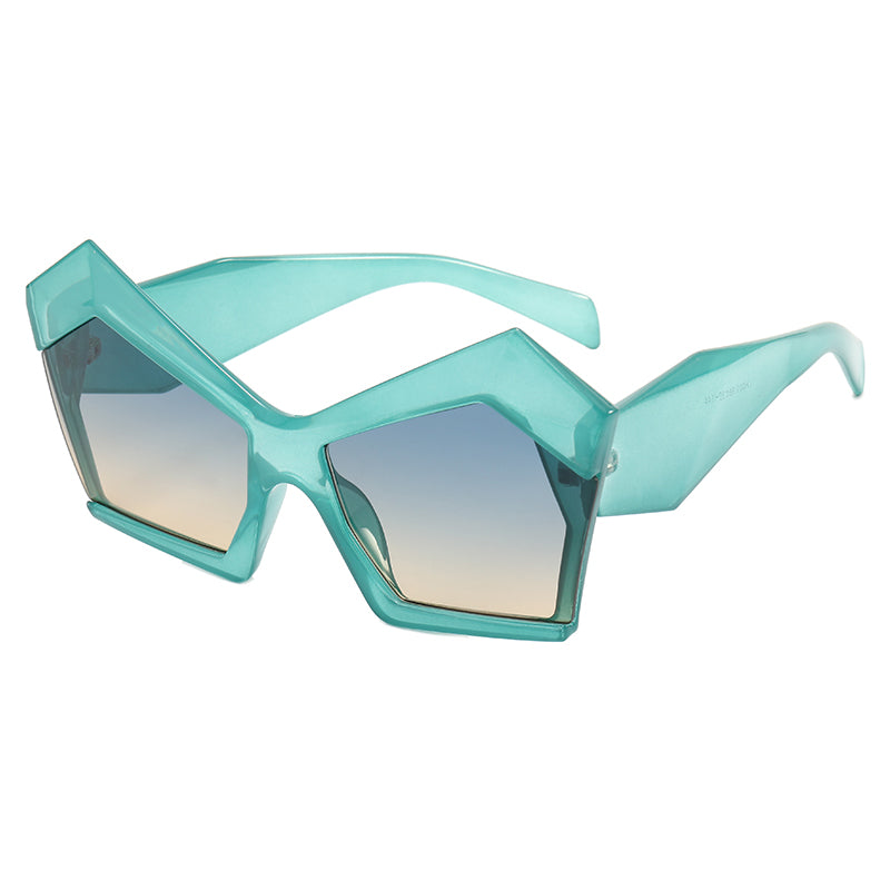 Polygon Oversized Women Shades Sunglasses