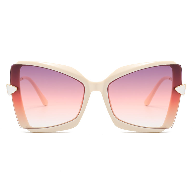 Oversized Butterfly Gradient Shades Sunglasses