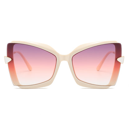 Oversized Butterfly Gradient Shades Sunglasses