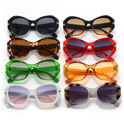 Irregular Gradient Cat Eye Shades Sunglasses
