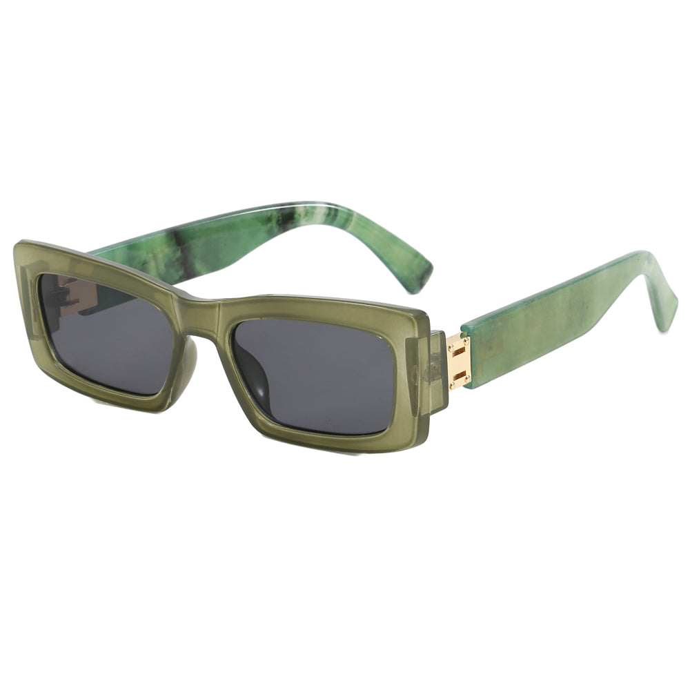 Retro Rectangle Trendy Thick Outdoor Sunglasses