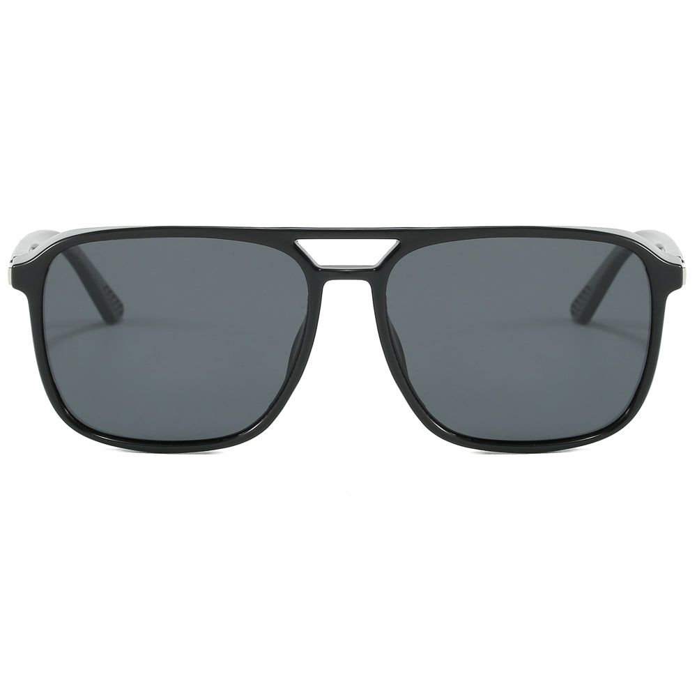 Classic Square Frame Flat Top Sport Polarized Sunglasses