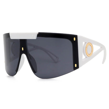 Oversized Mono Lens Shield Sunglasses