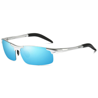 Polarized Outdoor Sports Driving Sunglasses for Men Aluminum Magnesium Frame Photochromic Lenses