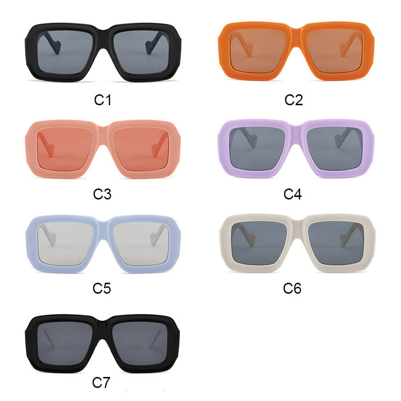 Mosaic Square Oversized Sunglasses for Women