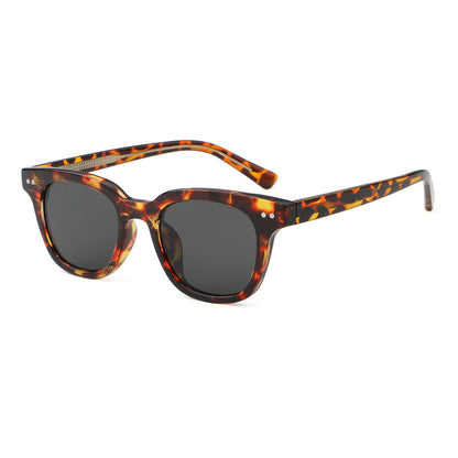 Classic Square Cat Eye Hipster Reinforced Wire-Core Temples Sunglasses