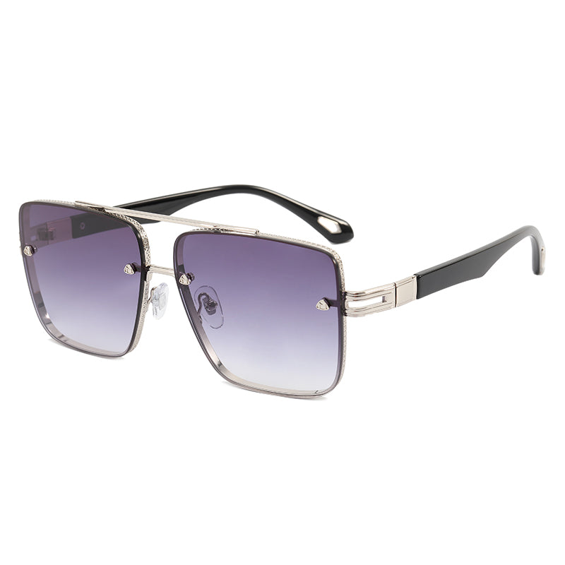 Metal Frame UV400 Gradient Men Shades Sunglasses