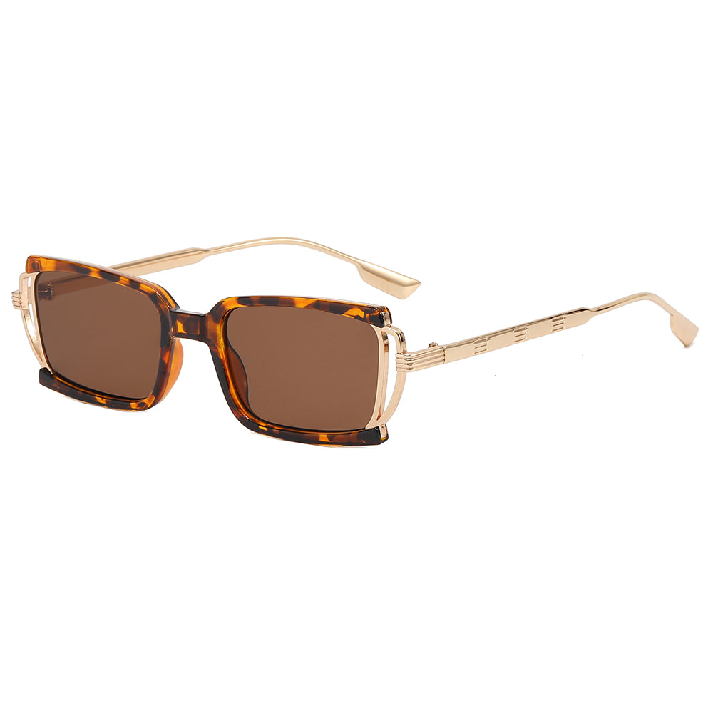 Small Rectangle Metal Frame Sunglasses