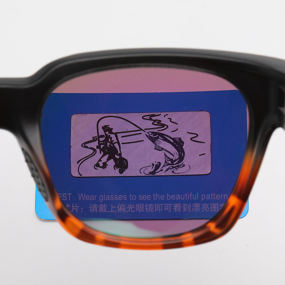 Square Shield Mirrored Polarized Sporty Sunglasses