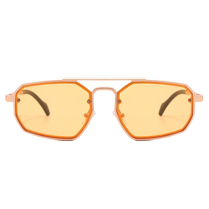 Metal Frame UV400 Gradient Shades Sunglasses