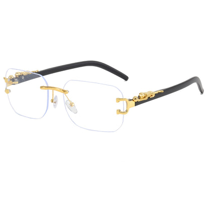 Panther Tinted Rimless Sunglasses