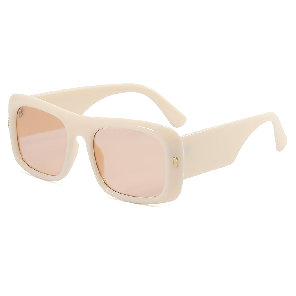 Flat Top Square Black Shades Sunglasses