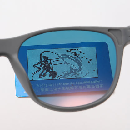 Square Chic Shield Mirrored Polarized Sporty Sunglasses