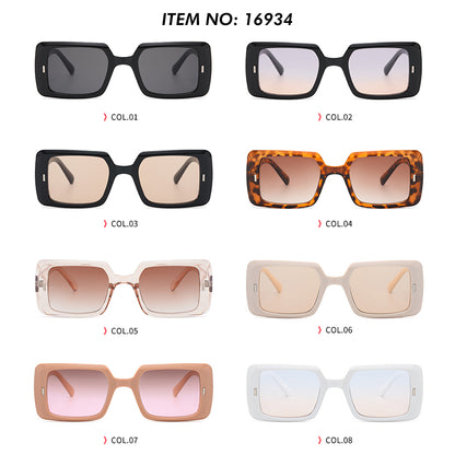 Oversize Rectangle Men Women Sunglasses