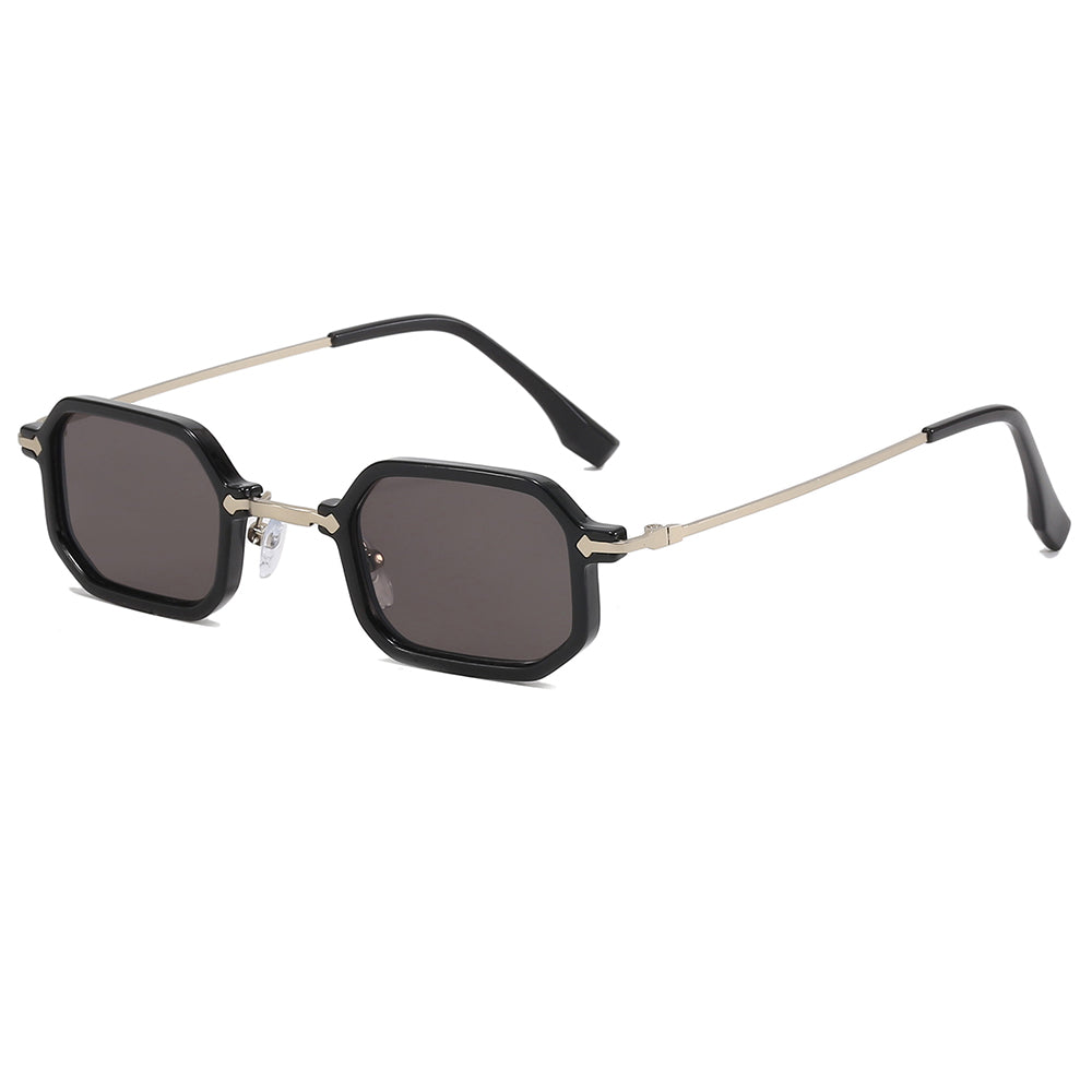 Tinted Lenses Fashion Small Geometric Frame Sunglasses