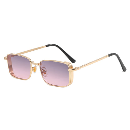 Rectangle Metal Frame Sunglasses