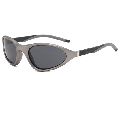 Y2K Cat Eye Women Wraparound Small Triangle Spring Hinges Sunglasses