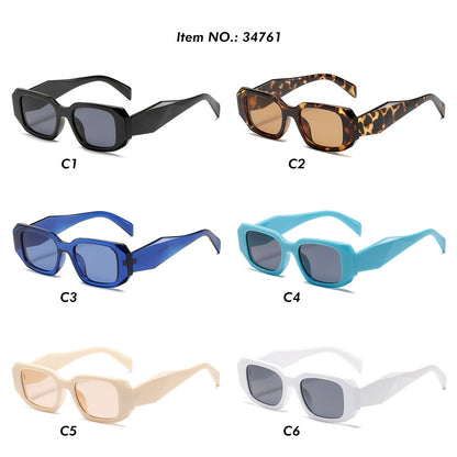 Rectangle Wide-legged UV Protection Trendy shades Sunglasses