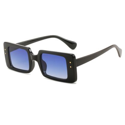 Retro Men Women Rectangle Sunglasses