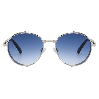 Round Metal Steampunk Sunglasses