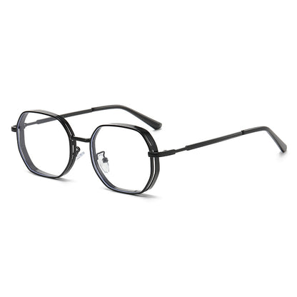 Classic Polygon Metal Sunglasses