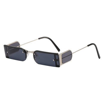 Small Rectangle Metal Frame Sunglasses