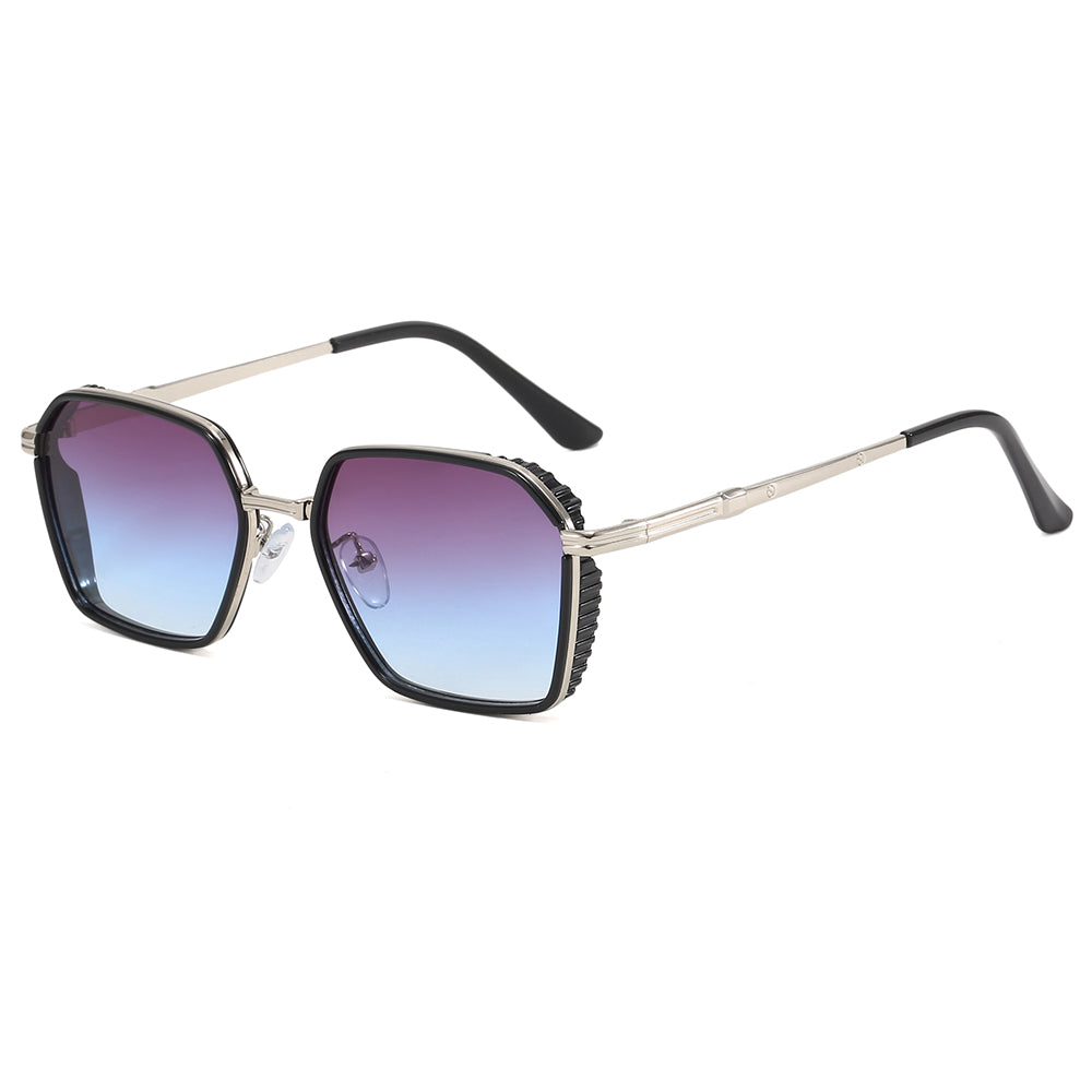 Vintage Square Steam Punk Metal Sunglasses