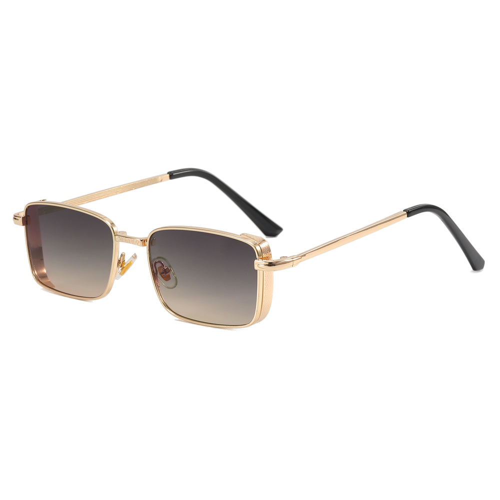 Rectangle Metal Frame Sunglasses