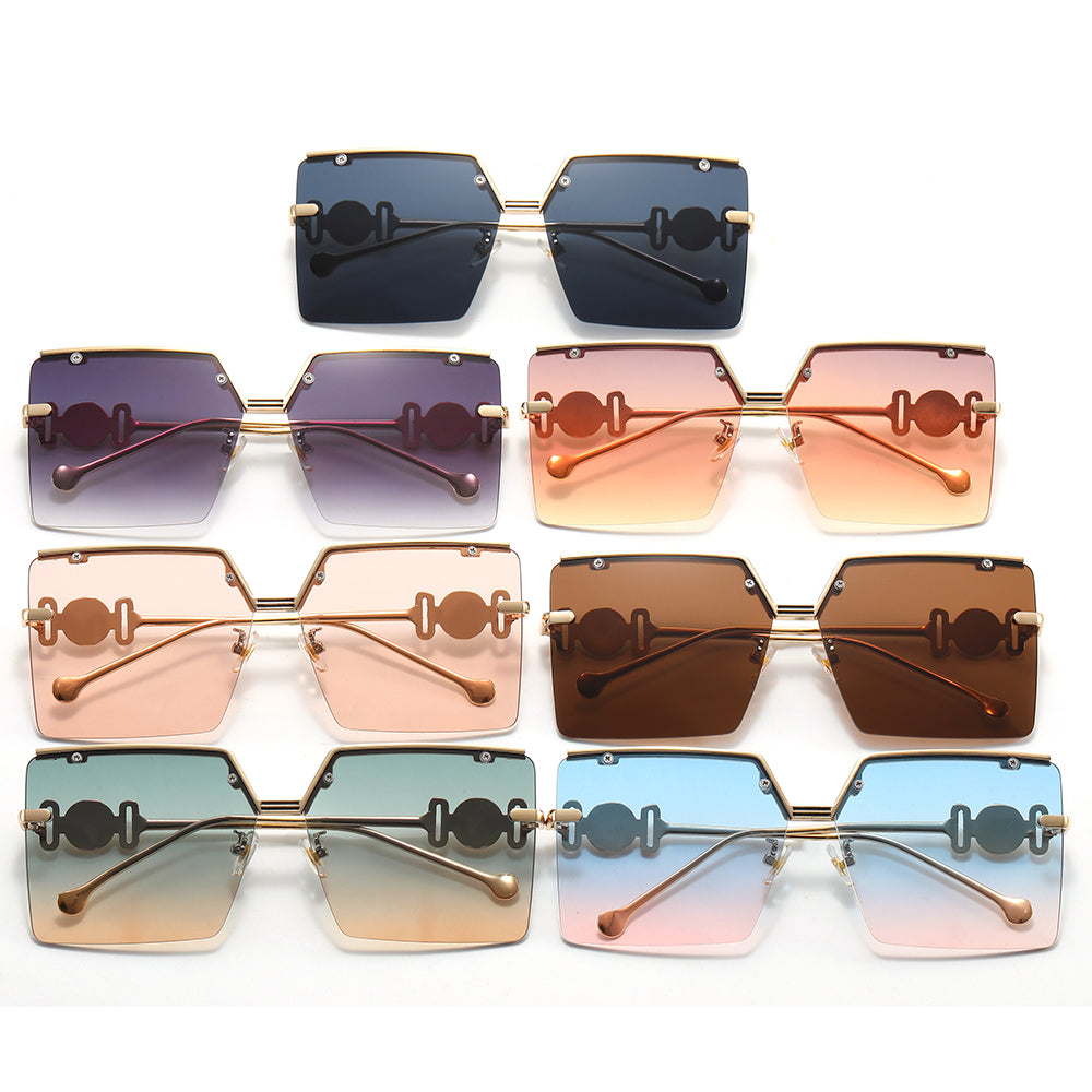 Square Metal Shades Sunglasses