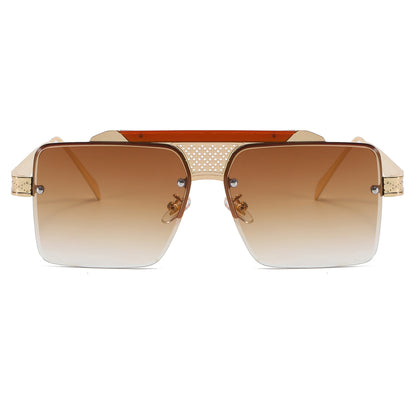 Flat Top Men Shades Big Frame Sunglasses