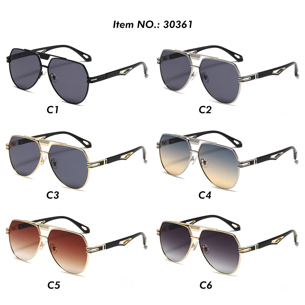 Metal Flat Top Shades Sunglasses