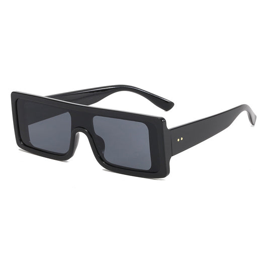 Trendy Flat Top UV400 Rectangle Sunglasses