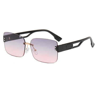 Rimless Small Rectangle Sunglasses