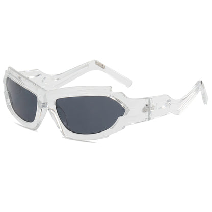Irregular Steampunk Shades Sporty Y2K Sunglasses
