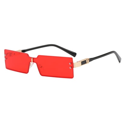 Small Rectangle Metal Frame Sunglasses