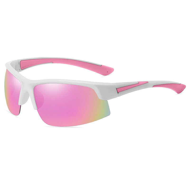 Lightweight Half Frame Sports Polarized Sunglasses