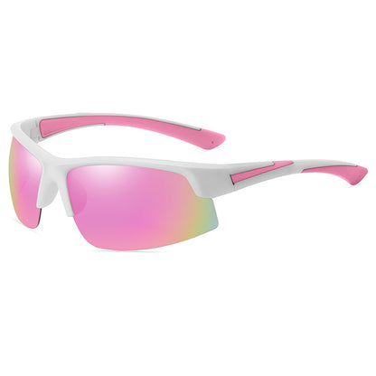 Lightweight Half Frame Sports Polarized Sunglasses