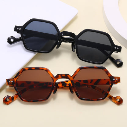 Women Small Hexagon Shaped Sunglasses
