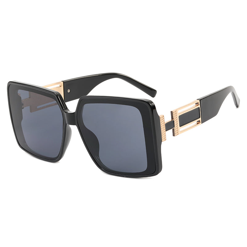 Square UV400 Oversized Shades Sunglasses