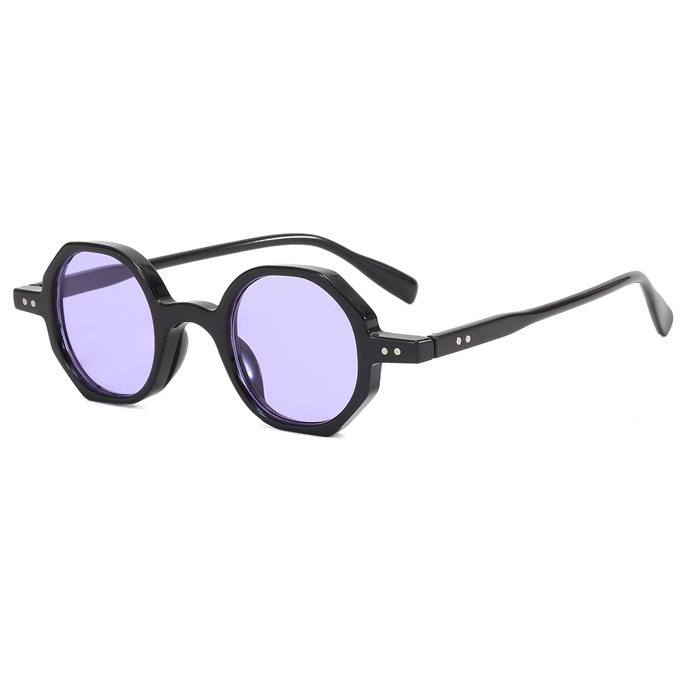Vintage Women Small Hexagon Shaped UV400 Sunglasses