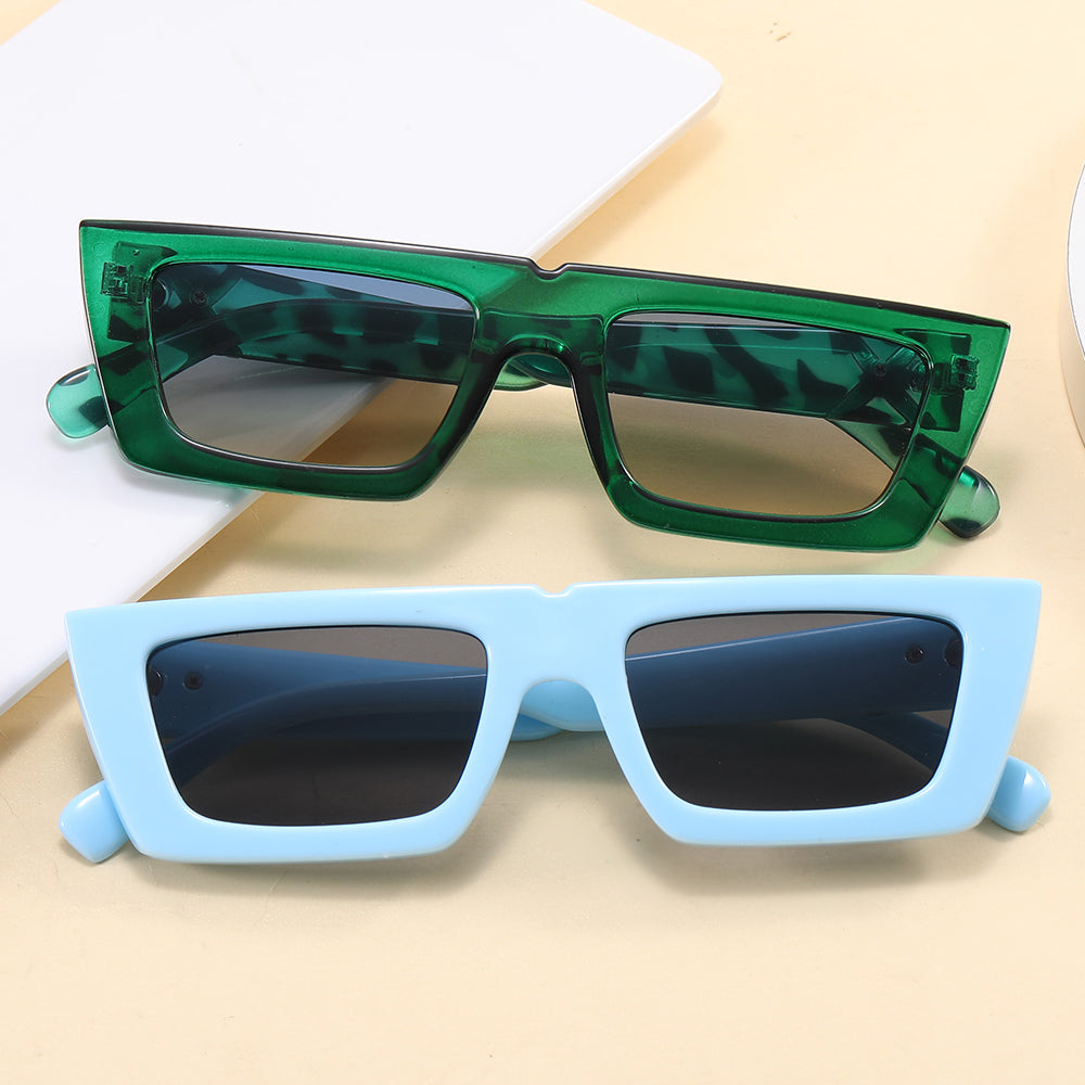 Fashion Flat Top Rectangle Sunglasses