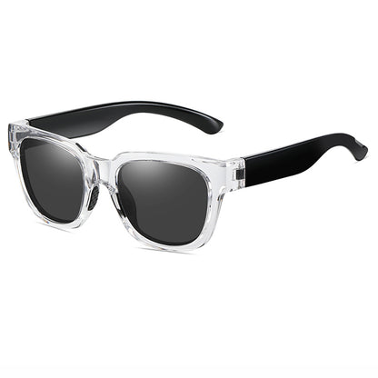Square Shield Mirrored Polarized Sporty Sunglasses
