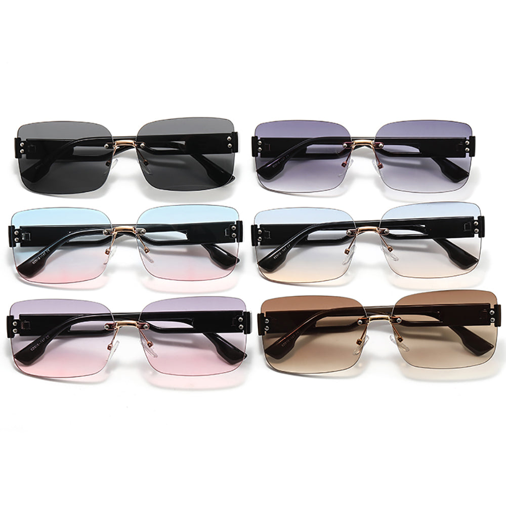 Rimless Small Rectangle Sunglasses