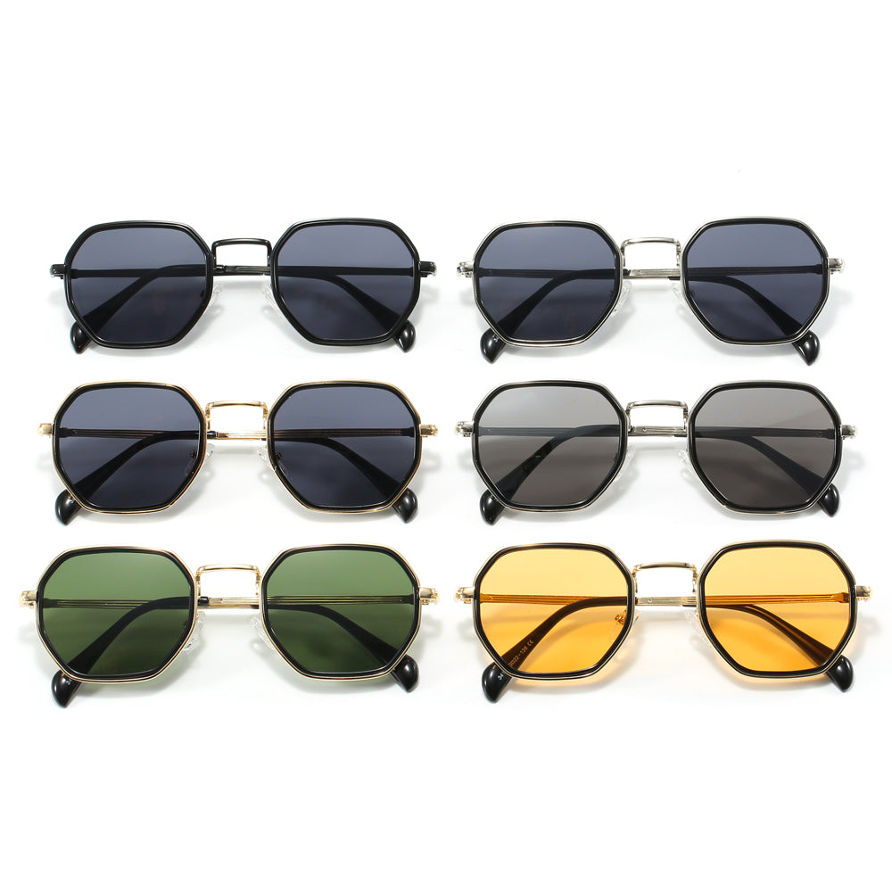 Polygon Classic Luxury Shades Metal Frame Sunglasses