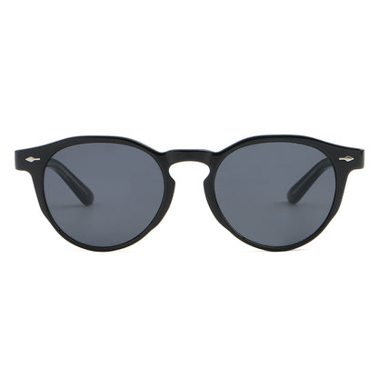 Women Round Frame Classic Cat Eye Sunglasses