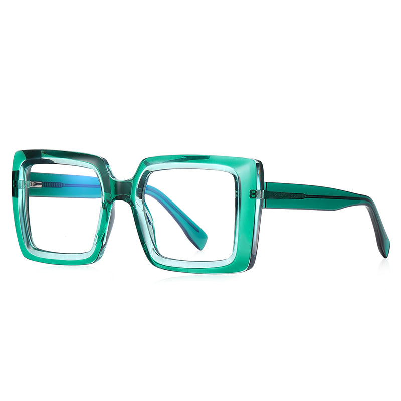 Women Oversized Square Blue Light Blocking Glasses