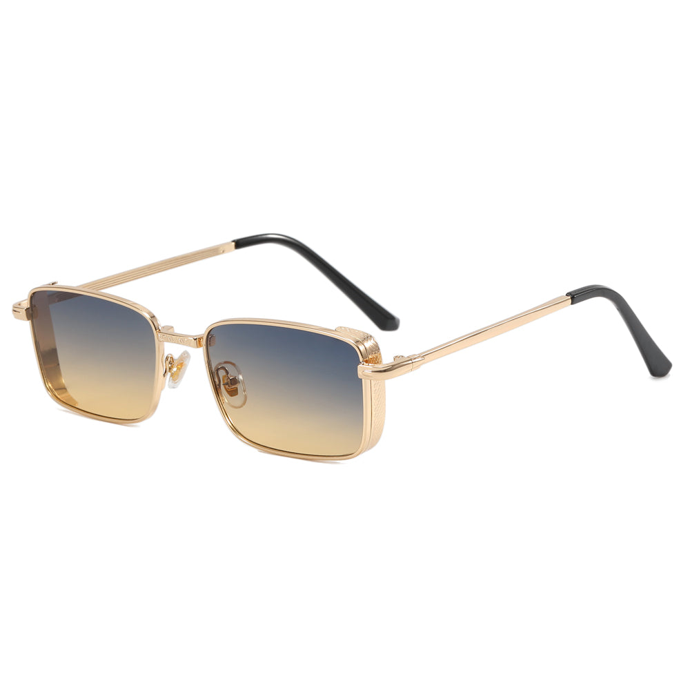 Rectangle Metal Frame Sunglasses