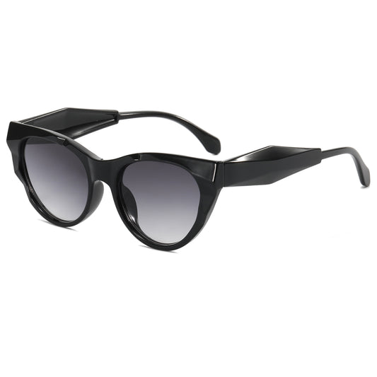 Retro Chic Cat Eye Women Oval Sunglasses